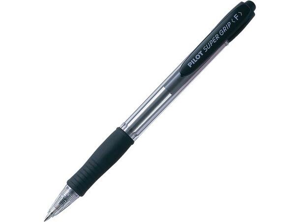 Kulepenn Pilot Supergrip fin sort Pilot kulepenn med oljebasert blekk 