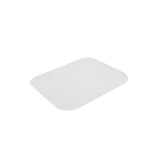 Lokk til aluminiumsform 205 x 140 mm Alubelagt / hvitt kartonglokk (1000 stk)