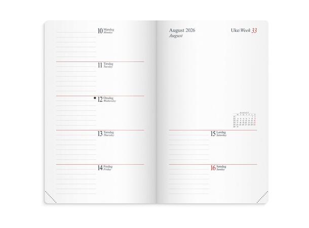 Lommekalender GRIEG Maxi 2026 Lite sort 