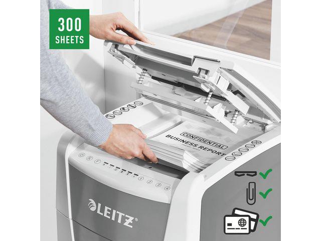 13083253 Leitz 80160000 Makuleringsmaskin LEITZ IQ AO 300 P5 robust makuleringsmaskin for kontoret