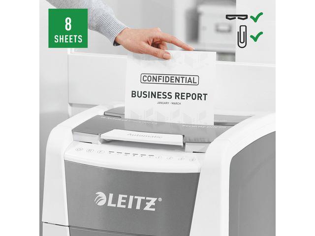 13083253 Leitz 80160000 Makuleringsmaskin LEITZ IQ AO 300 P5 robust makuleringsmaskin for kontoret