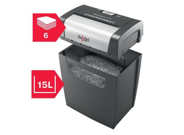 Makuleringsmaskin REXEL Momentum X406 P4 Makuleringsmaskin med krysskutting 
