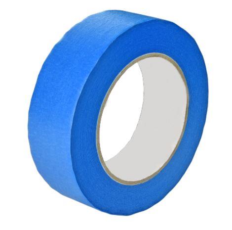 9434184   Maskeringstape Bl&#229; 38mm x 50m UV 16DG Papirtape