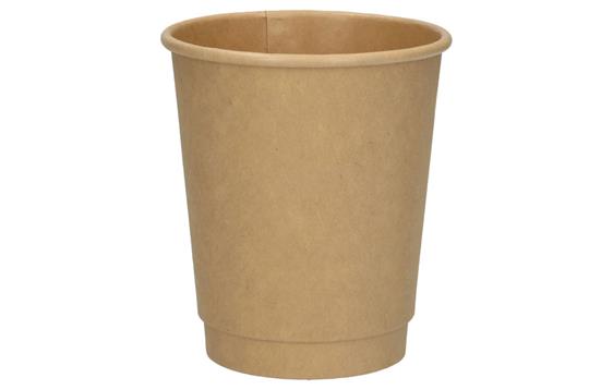 9442839  185312 Pappkopp Double Wall 36 cl (12oz) Brune pappkopper med dobbelvegg (400stk)