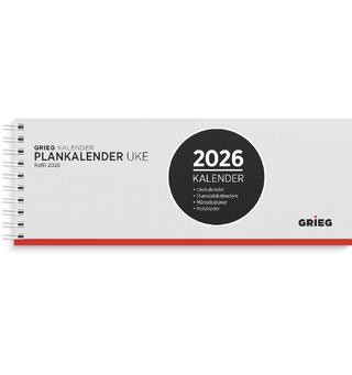 Plankalender GRIEG 2026 spiral Ukekalender | Refill | Spiral