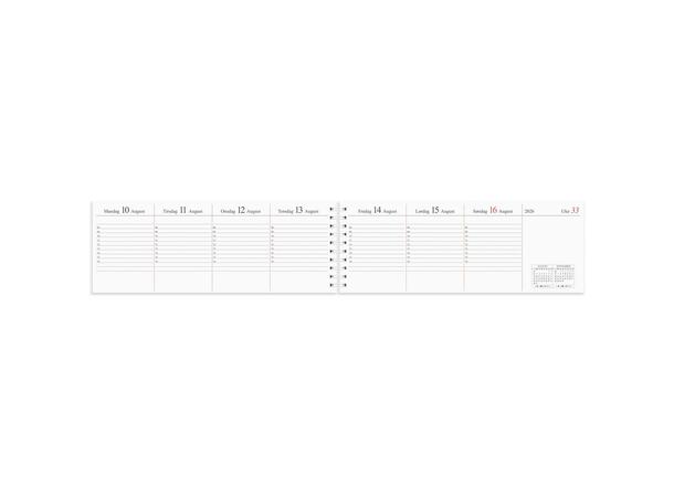 Plankalender GRIEG 2026 spiral Ukekalender | Refill | Spiral 