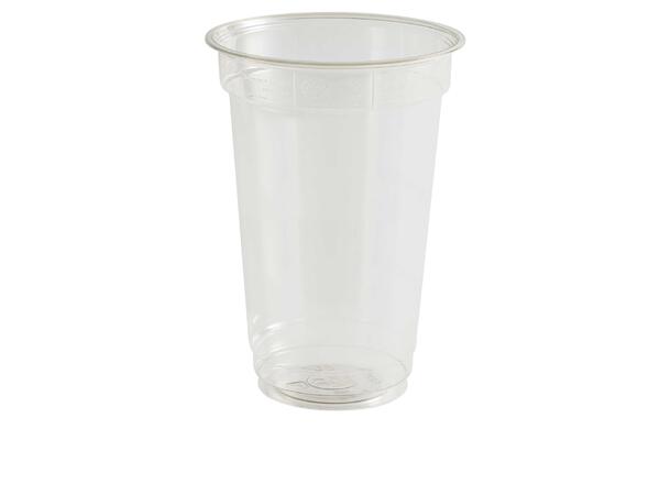 Plastglass klar rPET 0,4 l | 95 x 125mm pakke med 50 glass 
