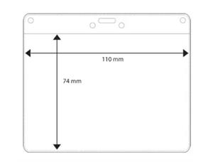 Plastlomme - Cardkeep, Liggende Innvendig mål 110 x 74mm 