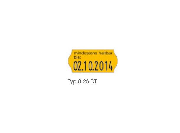 Prismaskin med 1 linje/8 tegn 26x12mm Contact Premium datotang | 8 siffer 