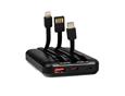 9445024  16065 R-ABS LED Built-i cables Powerbank 10.000mHa