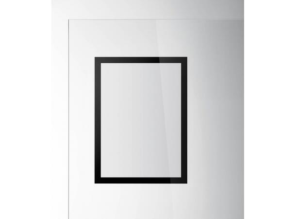 Ramme DURAFRAME SUN A4 sort (2) ramme med statisk feste uten lim 