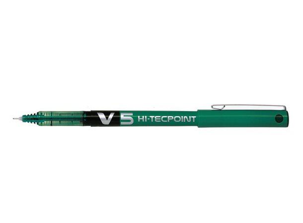 Rollerpenn PILOT Hi-tecpoint V5 grønn 