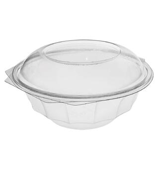 Salatbeger SH 1000 ml | 190 x 93  mm beger med hengslet lokk i rPET (240 stk)