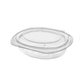 9433825 Paccor10010711 Salatbeger ovalt 250ml | 120x95x50 mm beger med hengslet lokk i rPET (600 stk)