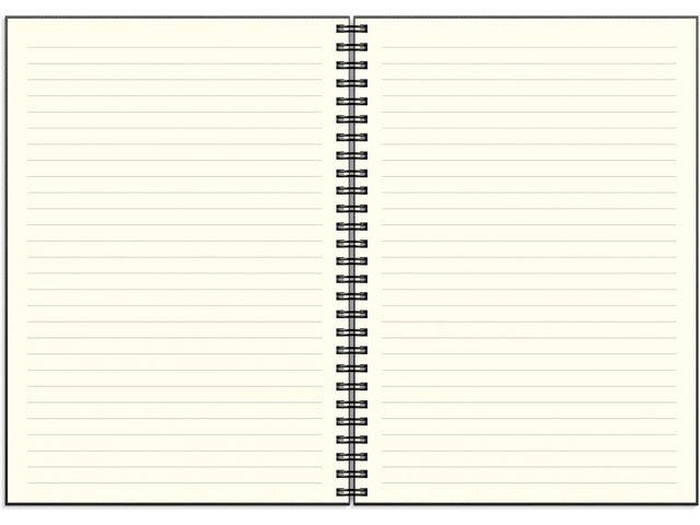 285216 Grieg kalender 98182925 Sjefskalender GRIEG A5 spiral 2025 sort 