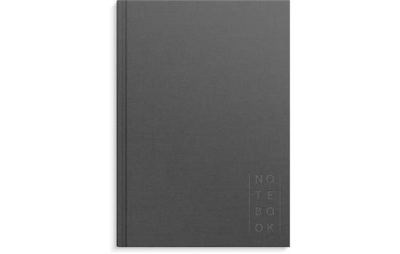 279324  92756600 Skrivebok BURDE A5 ulinjert gr&#229; Notatbok
