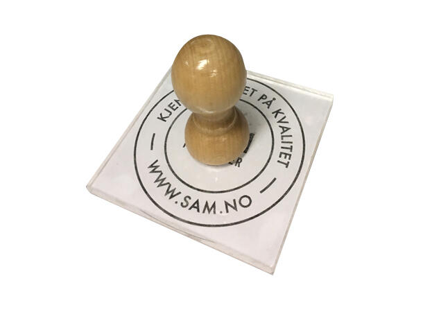 Stort stempel til papirposer matt papir 150 x 80 mm| Stempelpakke for papirposer 