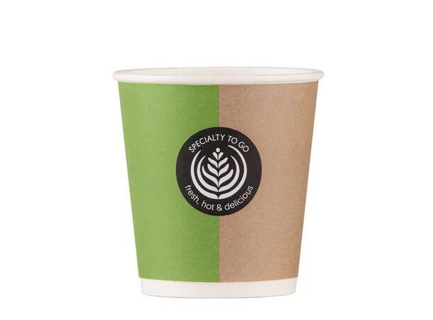 Termobeger Coffee-to-go papp 10cl (80) Pappbeger til varme drikker 