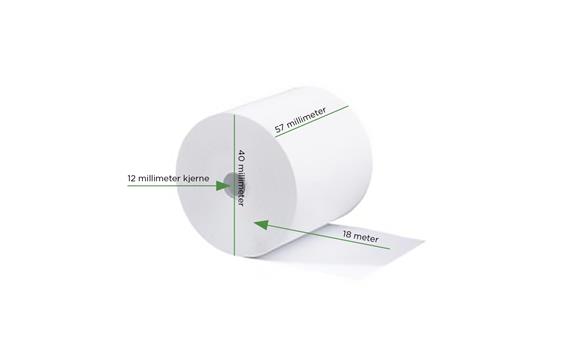 2055138  55057-10070 Termorull 57x40x12 mm- 18 meter BPA fri Terminal | Kassarull | ict250 | VX668