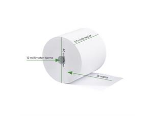 Termorull 57x40x12 mm- 18 meter BPA fri Terminal | Kassarull | ict250 | VX668 