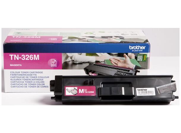 Toner BROTHER TN326M high capacity rød Magenta/Rød høykapasitetstoner 