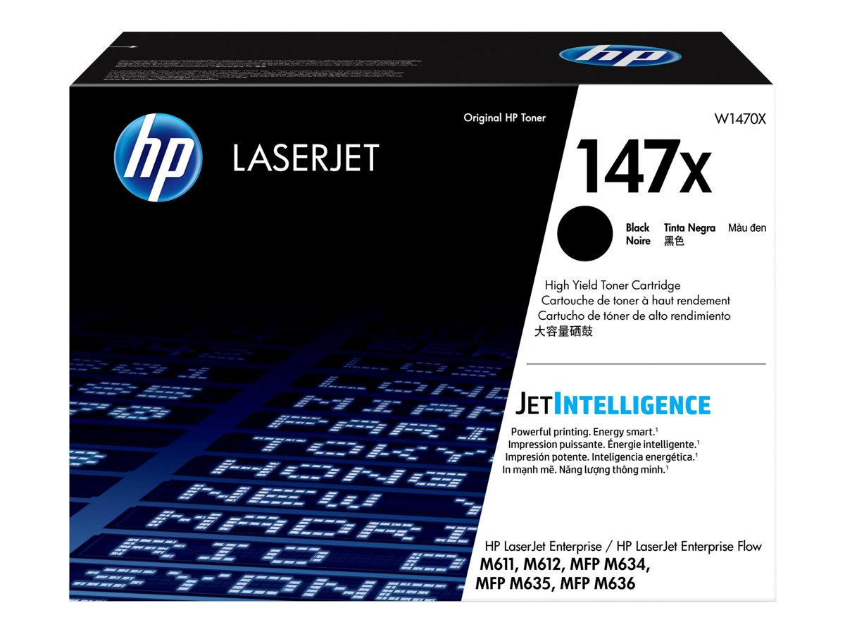 9434870 HP W1470X Toner HP 147X sort LaserJet | 25.200 kap Passer  HP LaserJet Enterprise M611dn/