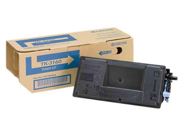 Toner KYOCERA TK-3160 12,5K sort sort toner til Kyocera P3045DN 