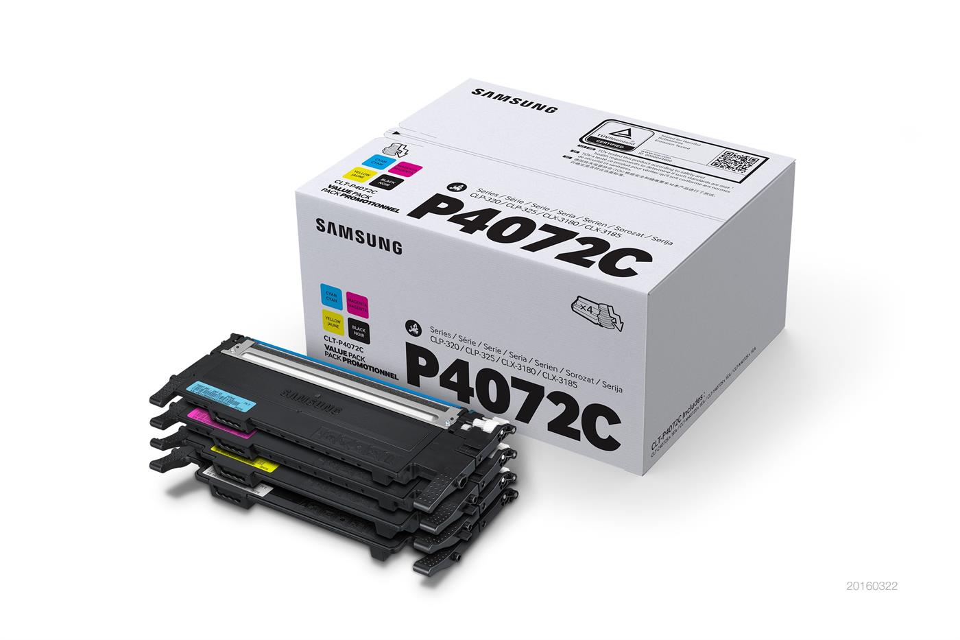 9438975 Samsung CLT-P4072C/ELS Toner SAMSUNG CLT-K4072S Rainbow Kit 
