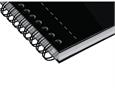 762218  100102931 Notatbok OXFORD Smart Black A4 linjer Slitesterk notatbok hardcover spiral