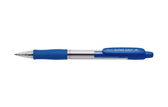 131153 Pilot BPGP-10R-MLL-E Kulepenn Pilot Supergrip medium bl&#229; Pilot kulepenn med oljebasert blekk