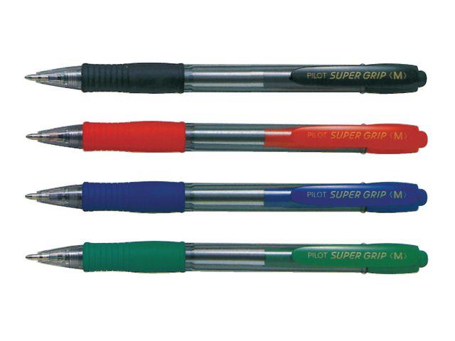 131153 Pilot BPGP-10R-MLL-E Kulepenn Pilot Supergrip medium bl&#229; Pilot kulepenn med oljebasert blekk