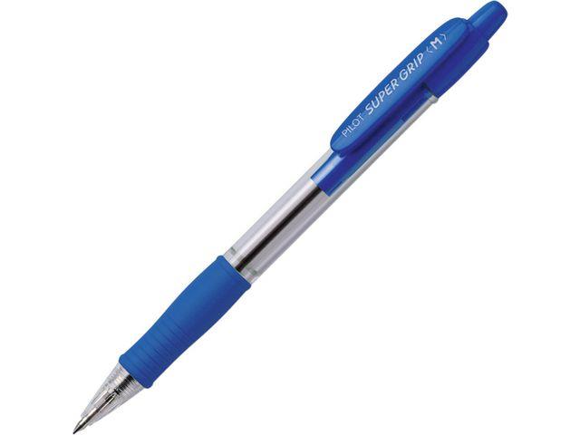 131153 Pilot BPGP-10R-MLL-E Kulepenn Pilot Supergrip medium bl&#229; Pilot kulepenn med oljebasert blekk