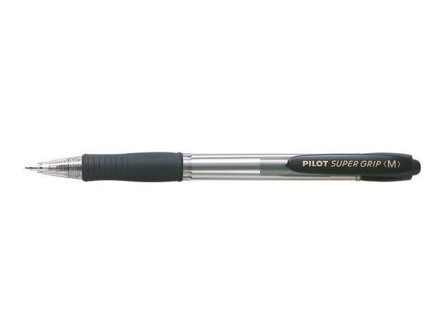 131154 Pilot BPGP-10R-MBB-E Kulepenn Pilot Supergrip medium sort Pilot kulepenn med oljebasert blekk