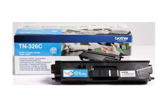 119217 Brother TN326C Toner BROTHER TN326C high capacity Cyan Cyan/Bl&#229; h&#248;ykapasitetstoner