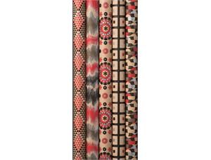 Gavepapir, ETHNIC ELEGANCE, småruller 2x0,7m, 5 ass. design, brunt kraftpapir 