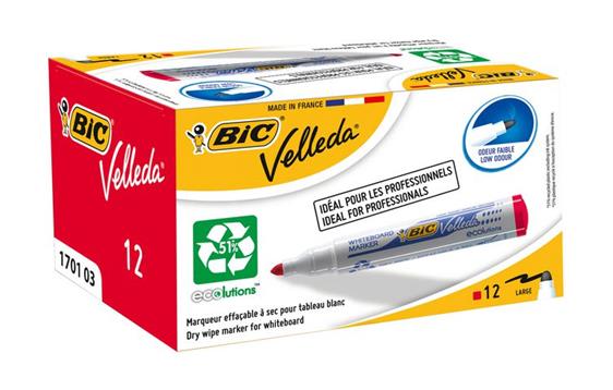 9404386 BIC 904939 Whiteboardpenn BIC Velleda 1701 r&#248;d 