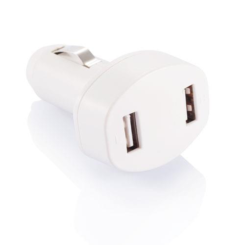 P302.063   Dobbel USB-Lader til Bilen hvit