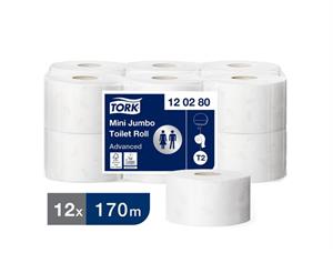 Toalettpapir TORK Adv Mini Jumbo 170 m Toalettrull av høy kvalitet 