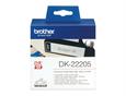 262330 Brother DK22205 Etikett Brother QL 62x30mm 48 meter etikettrull i løpende lengde til Brother