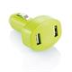 P302.067  Dobbel USB-Lader til Bilen gr&#248;nn