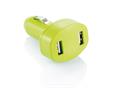 P302.067   Dobbel USB-Lader til Bilen grønn