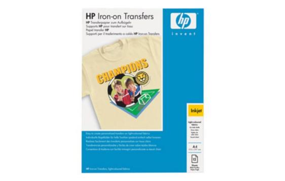 635027 HP C6050A Fotopapir HP C6050A T-shirt tr A4 (12 stk) | Til p&#229;trykk p&#229; T-skjorte