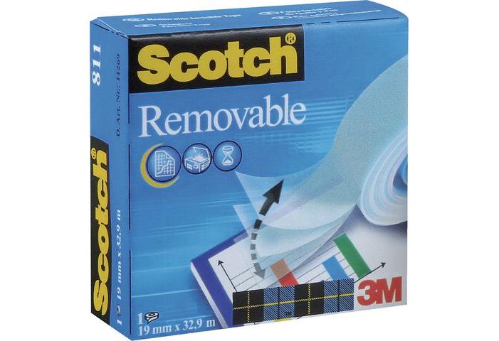 53055 3M 8111933 Tape SCOTCH&#174; Magic 811 avtagbar 19mmx33m Lim