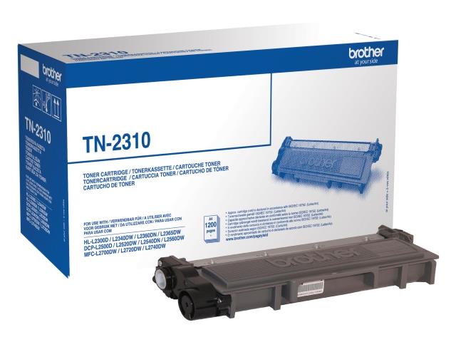 127466 Brother TN2310 Toner BROTHER TN2310 Sort Toner Sort