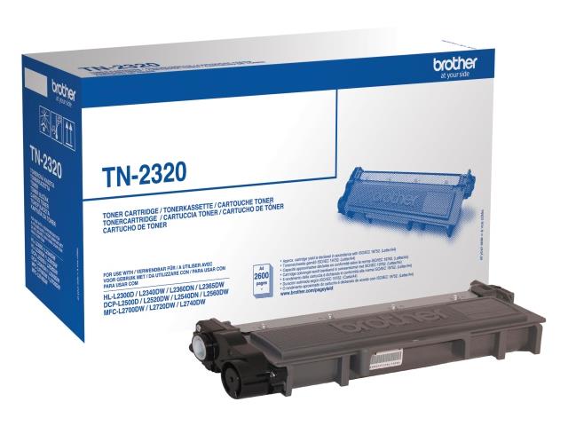 127467 Brother TN2320 Toner BROTHER TN2320 Sort Toner Sort