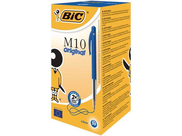 131110 BIC 844345 Kulepenn BIC M10 Clic M bl&#229; Skriveredskap