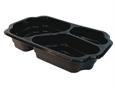 766256 Duni 149884 Duni Duniform®treroms 250x159x48mm Sort Take-away-matbeholder (246 stk)