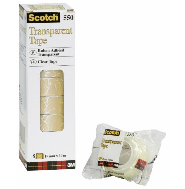 53039 3M FT510029588 Tape SCOTCH&#174; 550 15mmx33m transparent 