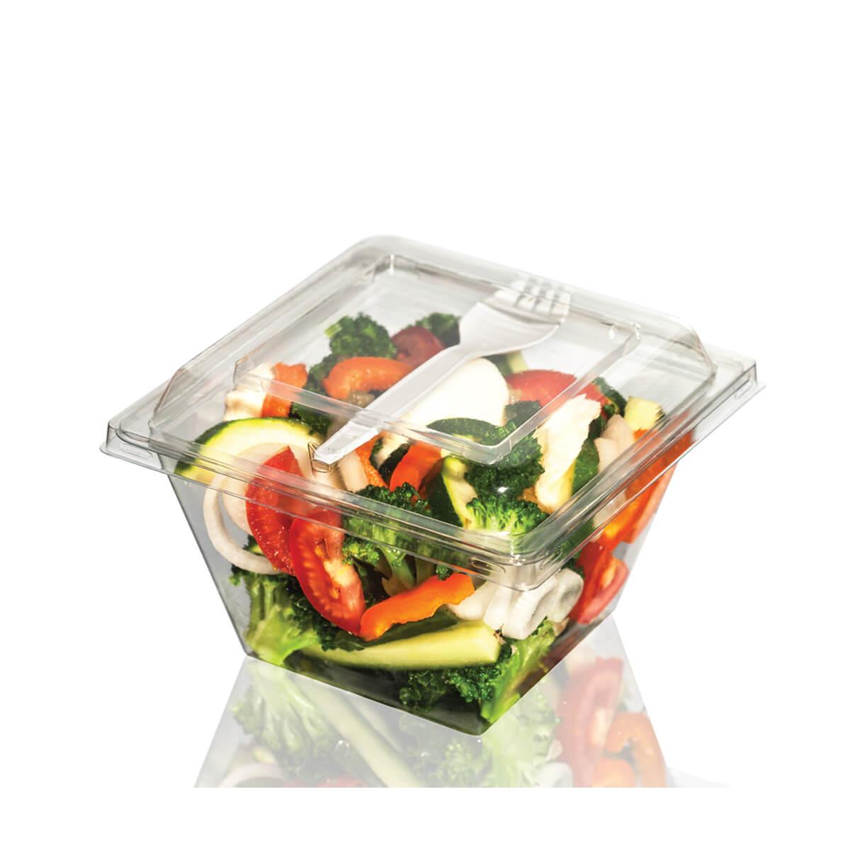 9413668 Paccor 10084507M Vision salatbeger bunn 500 ml 116 x 116 x 70 mm, klar rpet (900 stk)