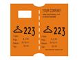 9417151  LMS06 Garderobebilletter til CoatcheckOneFive orange garderobelapper (4.550 stk)